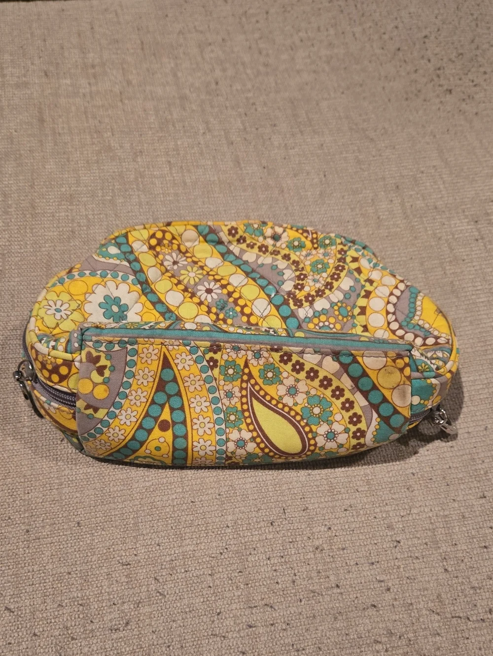 Vera Bradley Lemon Parfait Cosmetic Bag